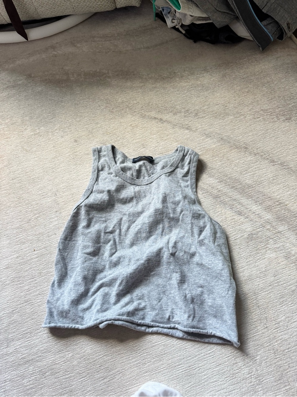 Brandy Melville Heather Gray Sleeveless Tank Top